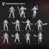 Tabletop Terrain Miniature Church Fallen Squad (x11)