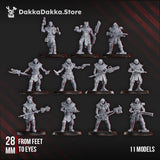 Tabletop Terrain Miniature Church Fallen Squad (x11)
