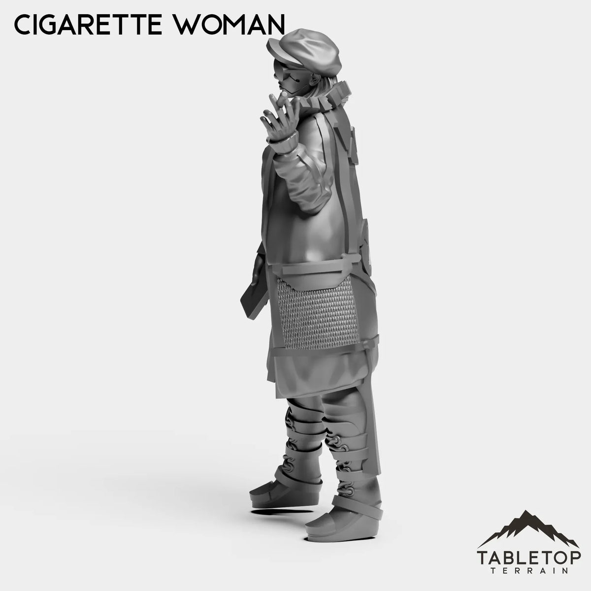 Tabletop Terrain Miniature Cigarette Woman - Onlookers
