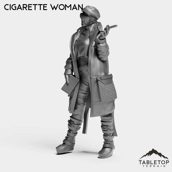 Tabletop Terrain Miniature Cigarette Woman - Onlookers