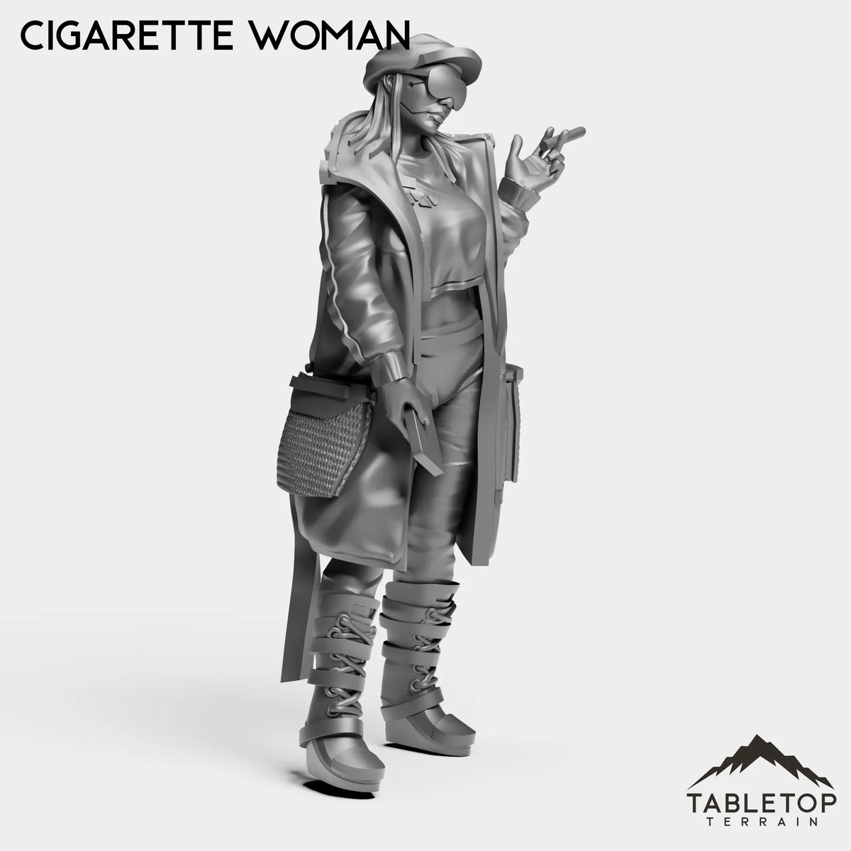 Tabletop Terrain Miniature Cigarette Woman - Onlookers