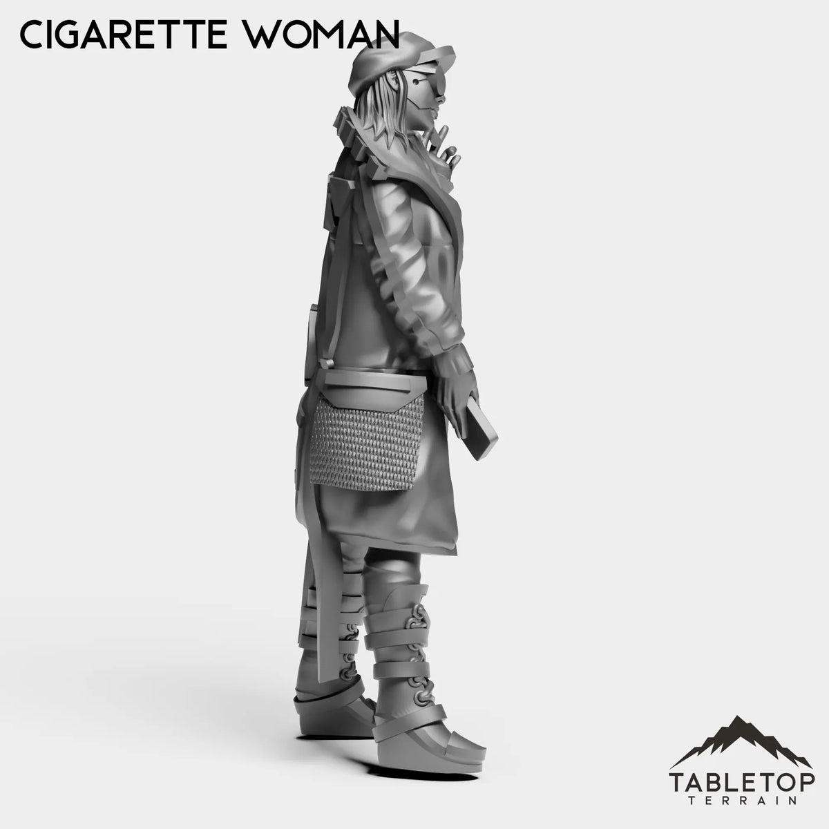 Tabletop Terrain Miniature Cigarette Woman - Onlookers