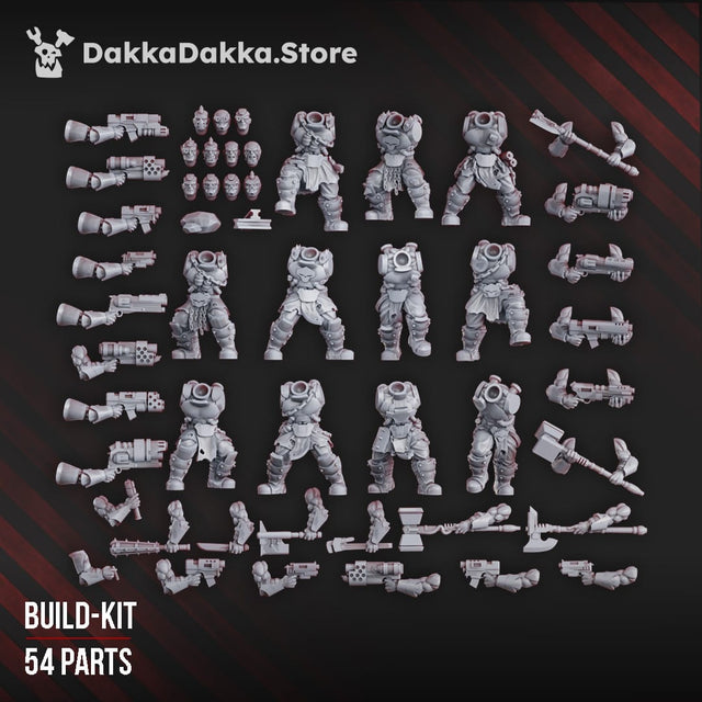 Tabletop Terrain Miniature Colossus Squad (build-kit)