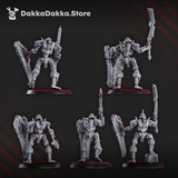 Tabletop Terrain Miniature Command squad lychguards with sword and shield