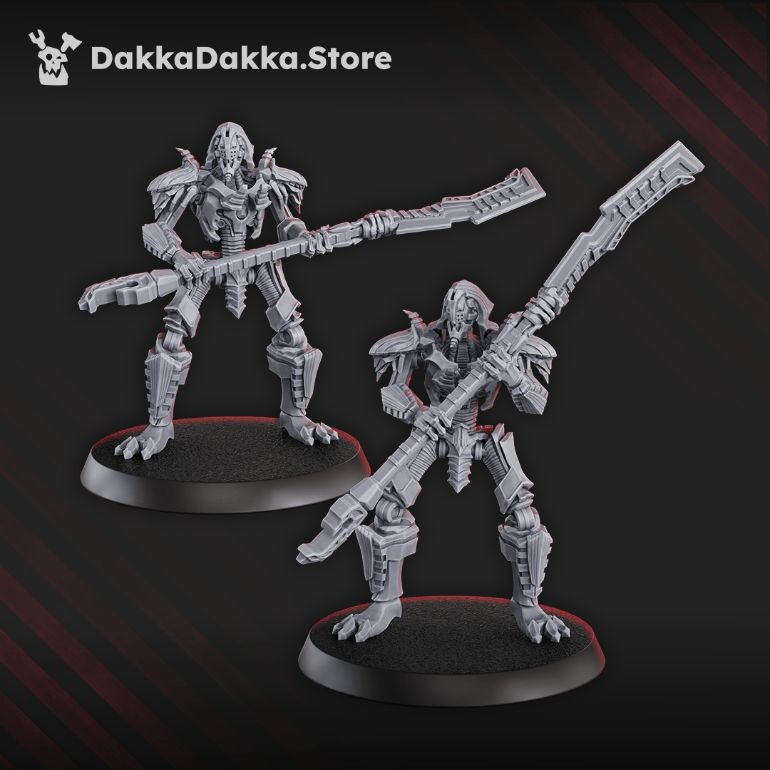 Tabletop Terrain Miniature Command Squad LychGuards with Warscythe