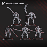 Tabletop Terrain Miniature Command Squad LychGuards with Warscythe