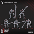 Tabletop Terrain Miniature Command Squad LychGuards with Warscythe