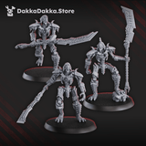 Tabletop Terrain Miniature Command Squad LychGuards with Warscythe