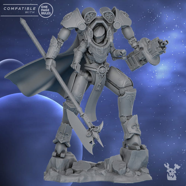 Tabletop Terrain Miniature Commander "Scythe" in exosuit
