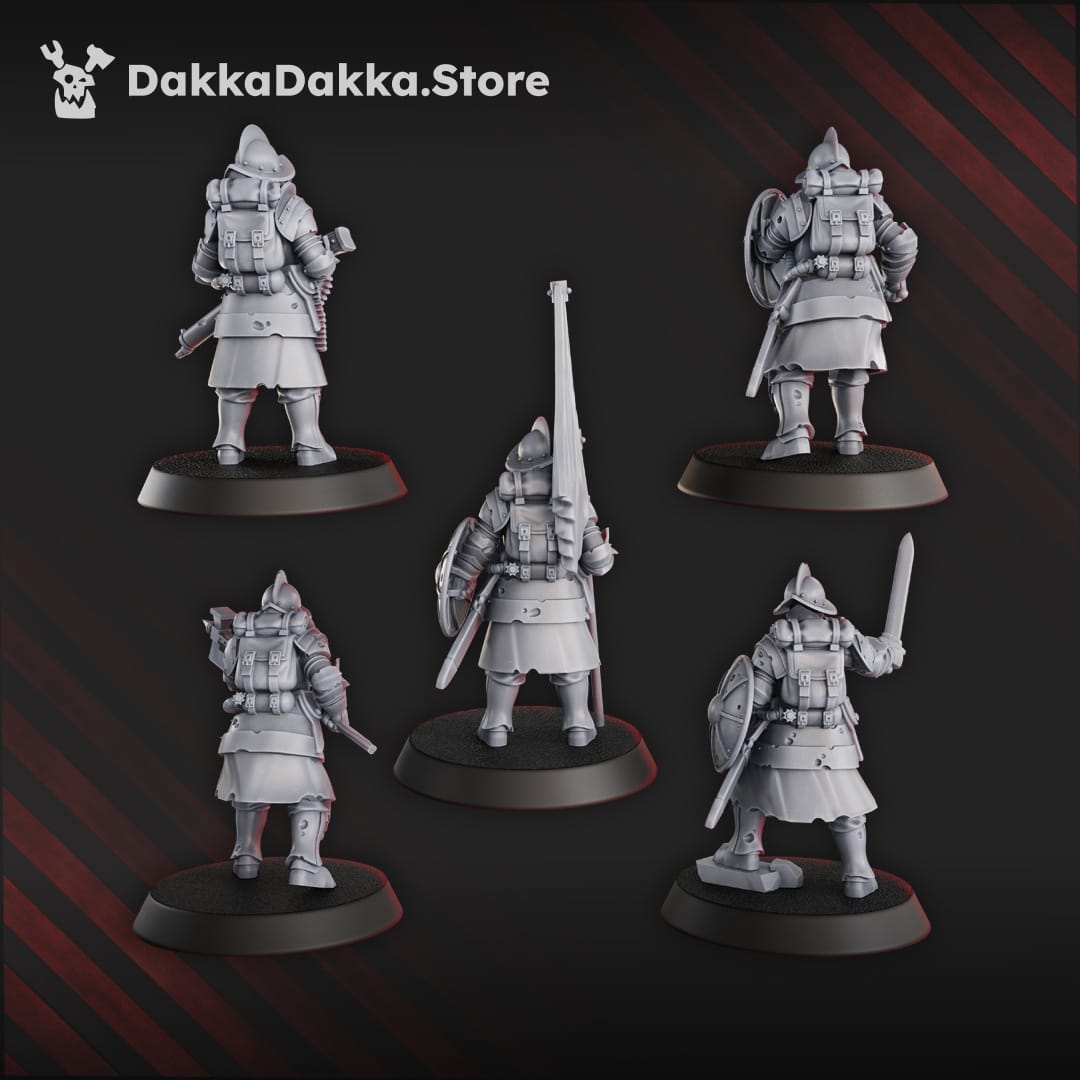 Tabletop Terrain Miniature Conquistador Veterans