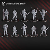 Tabletop Terrain Miniature Conquistadors (pre-assembled models) x10