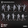 Tabletop Terrain Miniature Conquistadors (pre-assembled models) x10