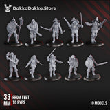 Tabletop Terrain Miniature Conquistadors (pre-assembled models) x10
