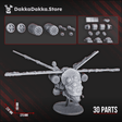 Tabletop Terrain Miniature Contaminated Assault Aircraft