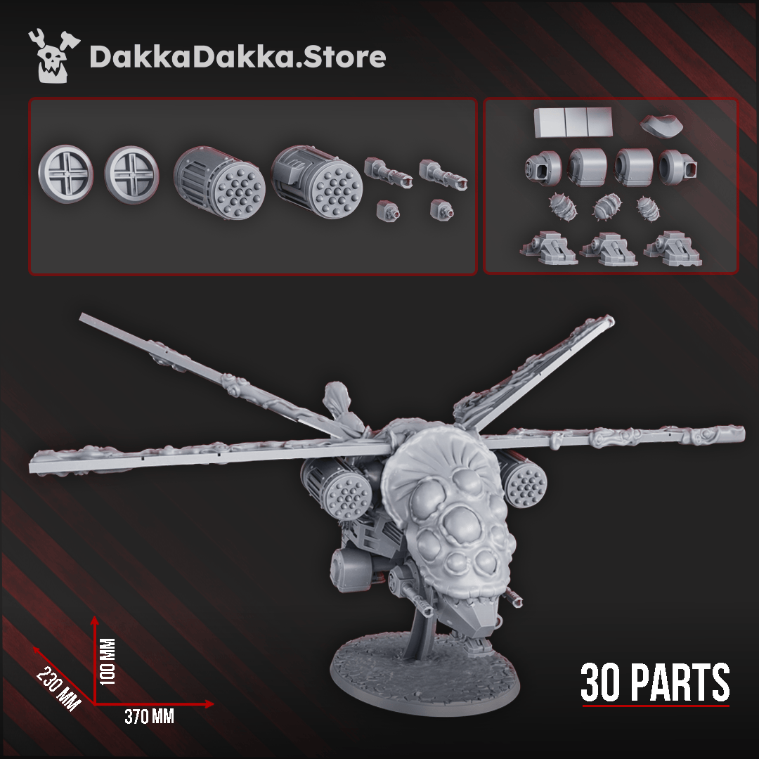 Tabletop Terrain Miniature Contaminated Assault Aircraft
