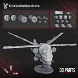Tabletop Terrain Miniature Contaminated Assault Aircraft
