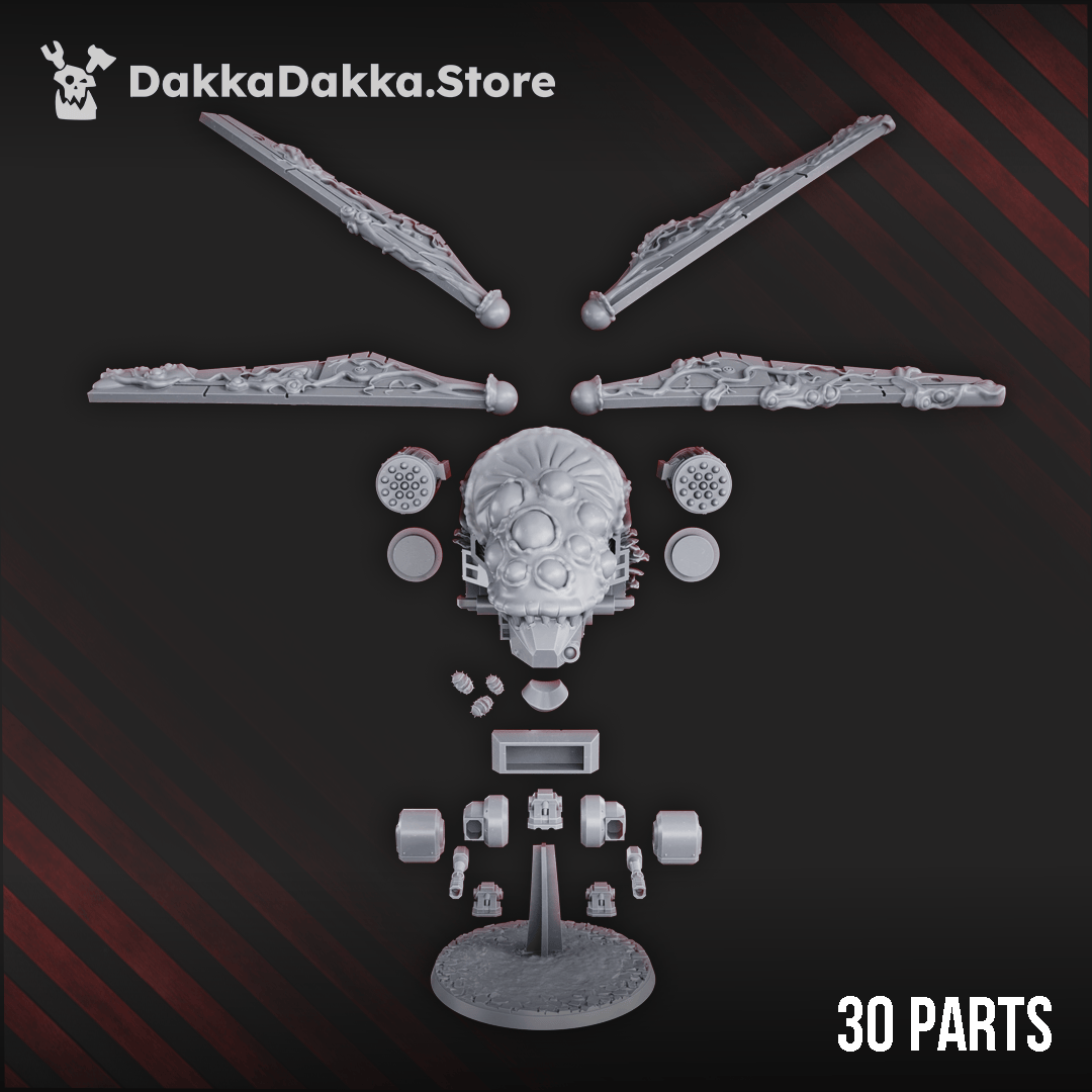 Tabletop Terrain Miniature Contaminated Assault Aircraft