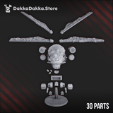 Tabletop Terrain Miniature Contaminated Assault Aircraft