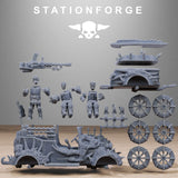 Tabletop Terrain Miniature Corrupted Bloody Convoy