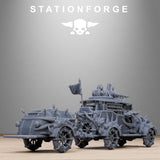 Tabletop Terrain Miniature Corrupted Bloody Convoy