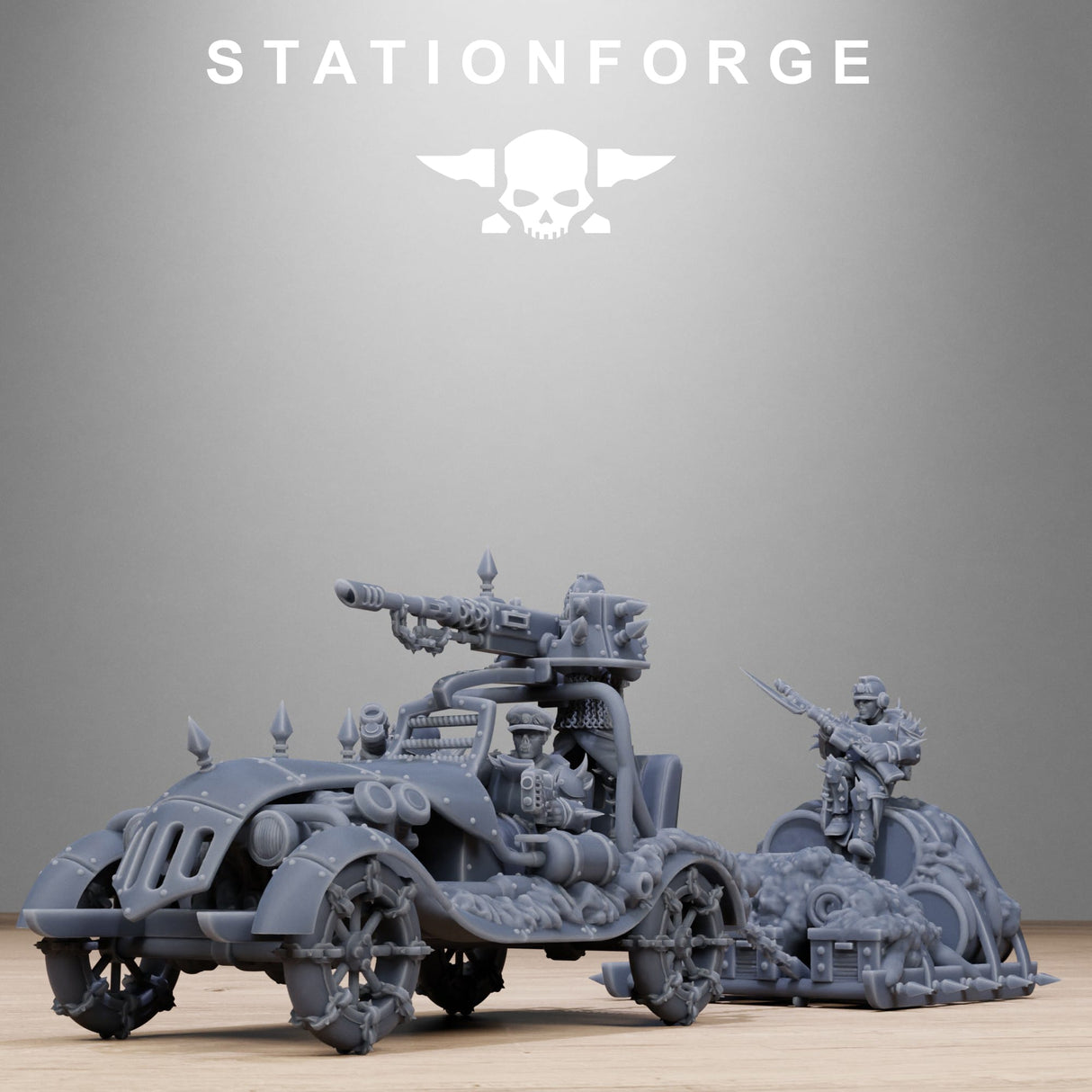 Tabletop Terrain Miniature Corrupted Bloody Convoy