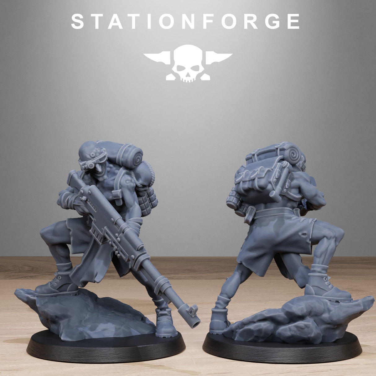 Tabletop Terrain Miniature Corrupted Guard Abhumans