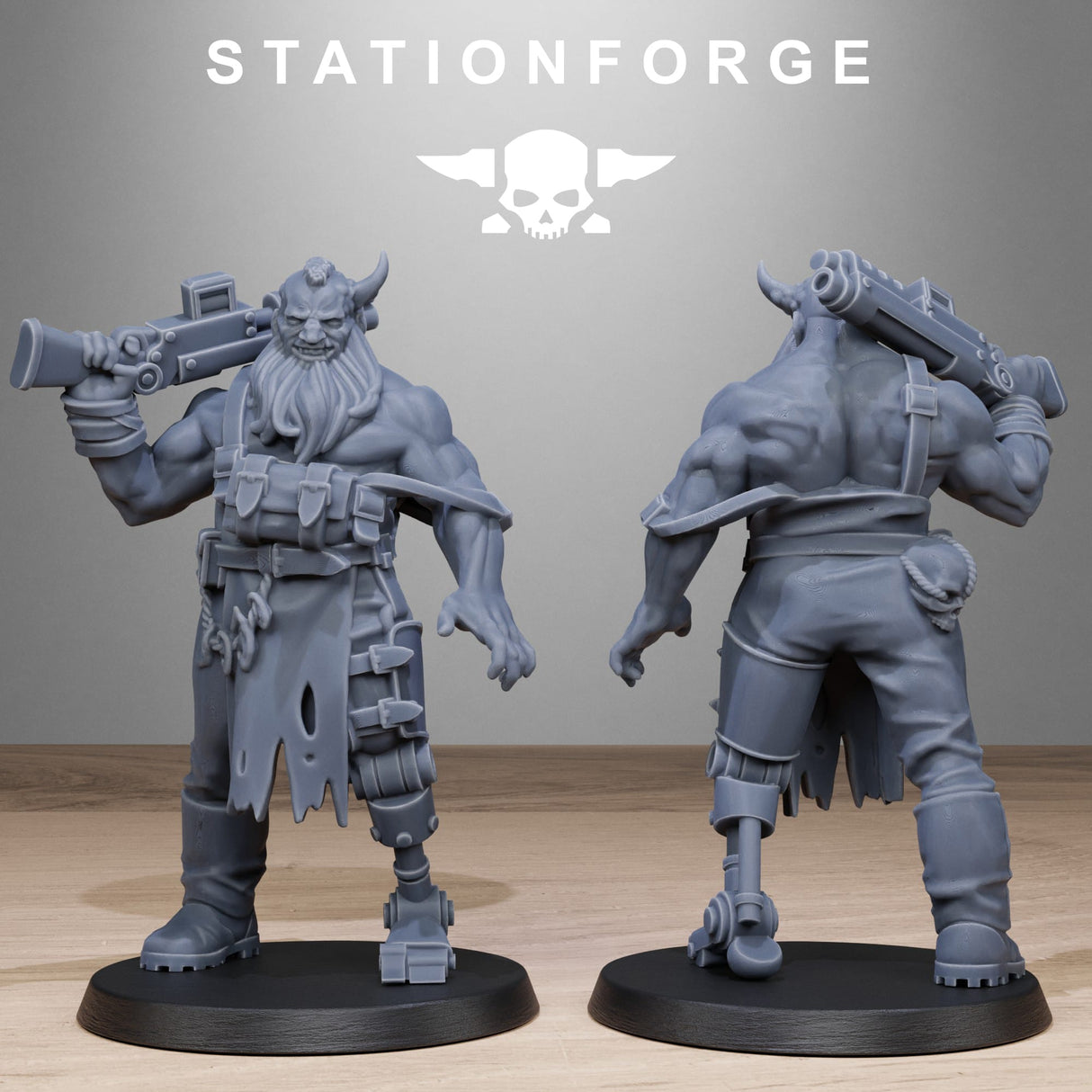 Tabletop Terrain Miniature Corrupted Guard Abhumans