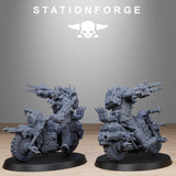 Tabletop Terrain Miniature Corrupted Guard Bikers
