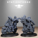 Tabletop Terrain Miniature Corrupted Guard Bikers