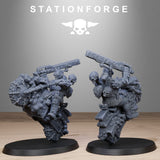 Tabletop Terrain Miniature Corrupted Guard Bikers