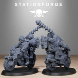 Tabletop Terrain Miniature Corrupted Guard Bikers