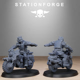 Tabletop Terrain Miniature Corrupted Guard Bikers