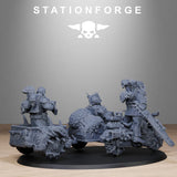 Tabletop Terrain Miniature Corrupted Guard Bikers