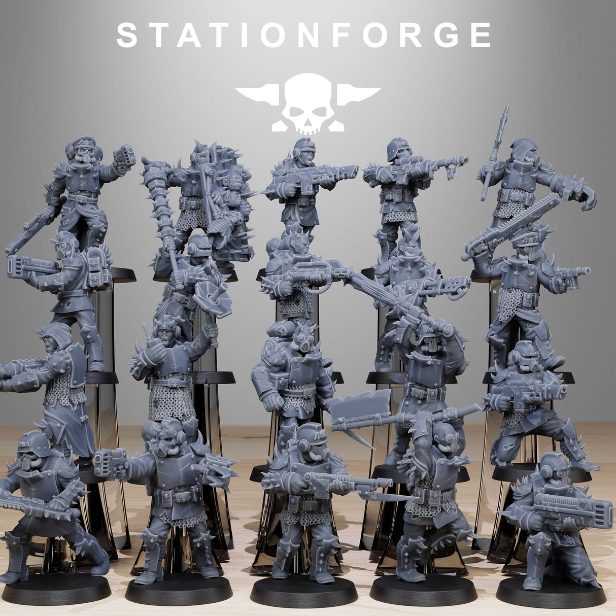 Tabletop Terrain Miniature Corrupted Guard Builder Kit