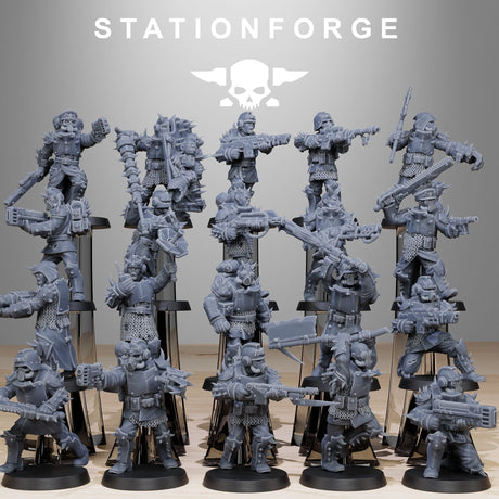 Tabletop Terrain Miniature Corrupted Guard Builder Kit