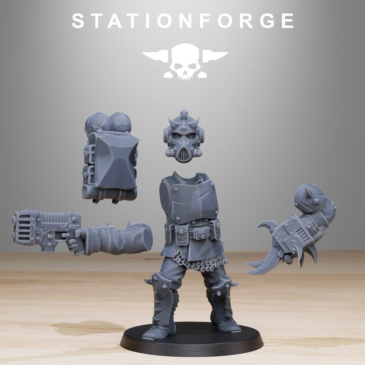 Tabletop Terrain Miniature Corrupted Guard Builder Kit