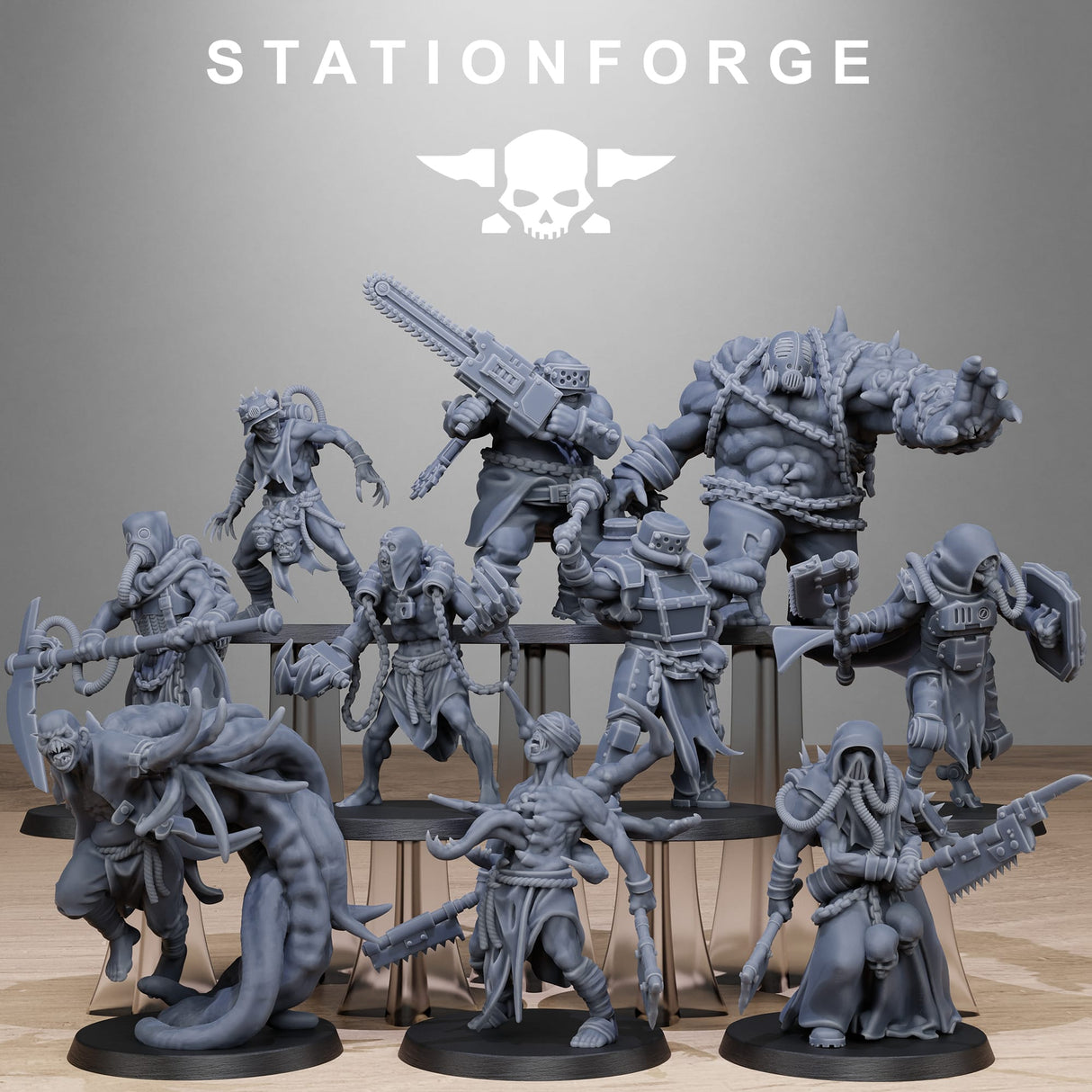 Tabletop Terrain Miniature Corrupted Guard Butchers
