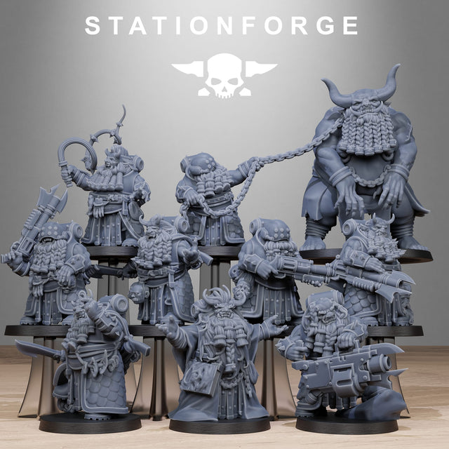 Tabletop Terrain Miniature Corrupted Guard Dwarves