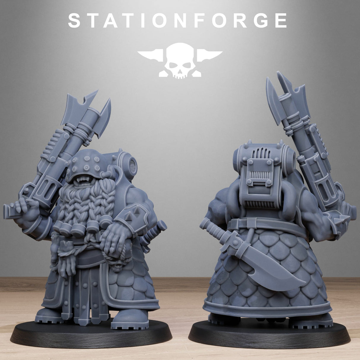 Tabletop Terrain Miniature Corrupted Guard Dwarves