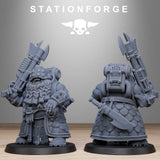 Tabletop Terrain Miniature Corrupted Guard Dwarves