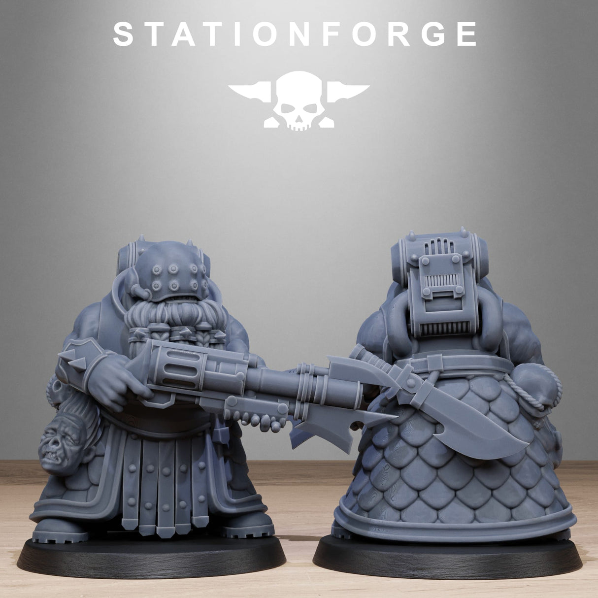 Tabletop Terrain Miniature Corrupted Guard Dwarves