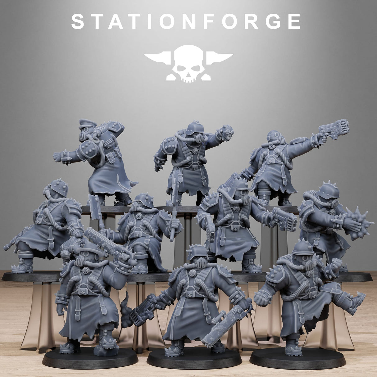 Tabletop Terrain Miniature Corrupted Guard Filthcrew Mutants