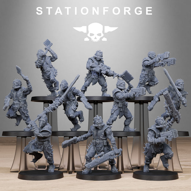 Tabletop Terrain Miniature Corrupted Guard Spikers