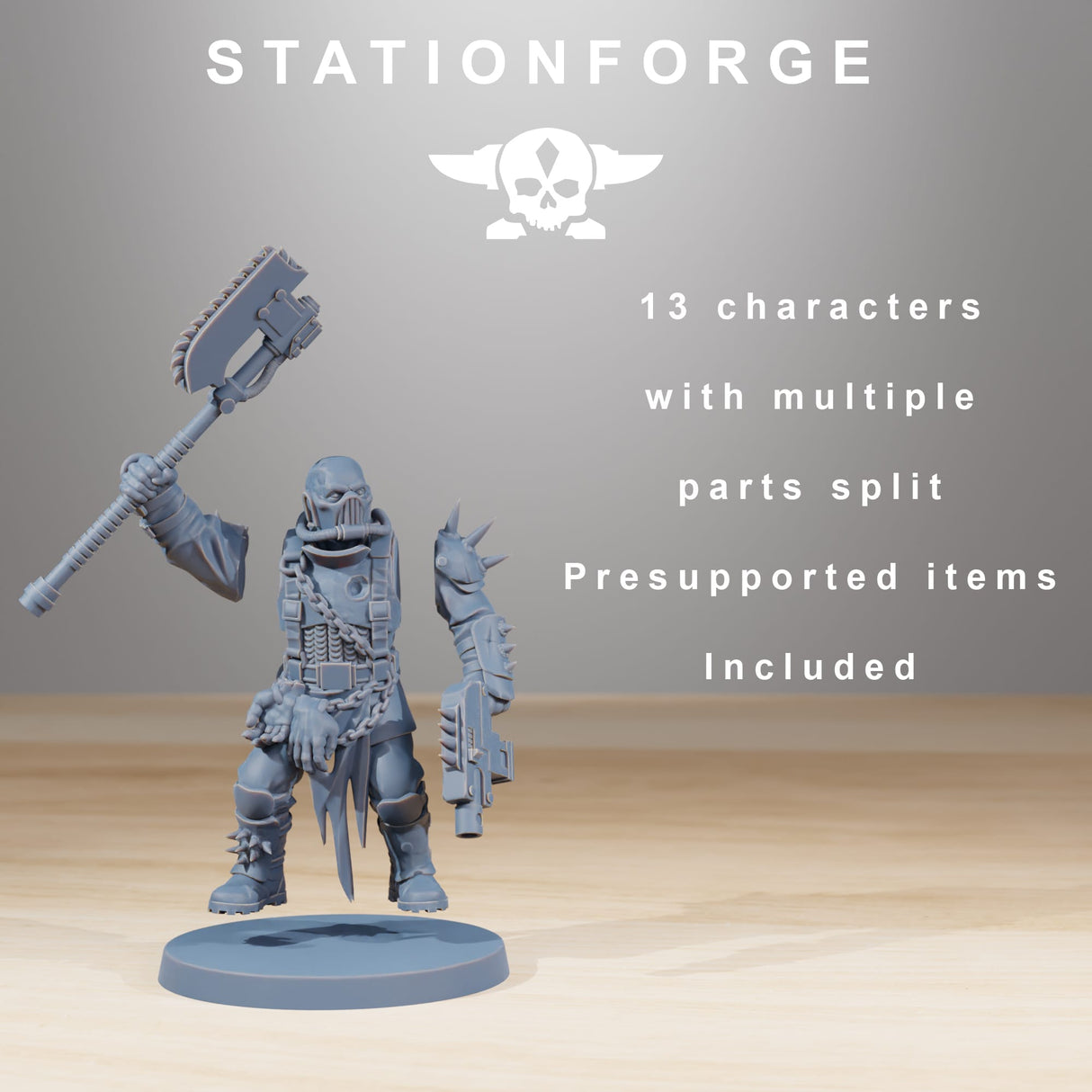 Tabletop Terrain Miniature Corrupted Guard The Forsaken