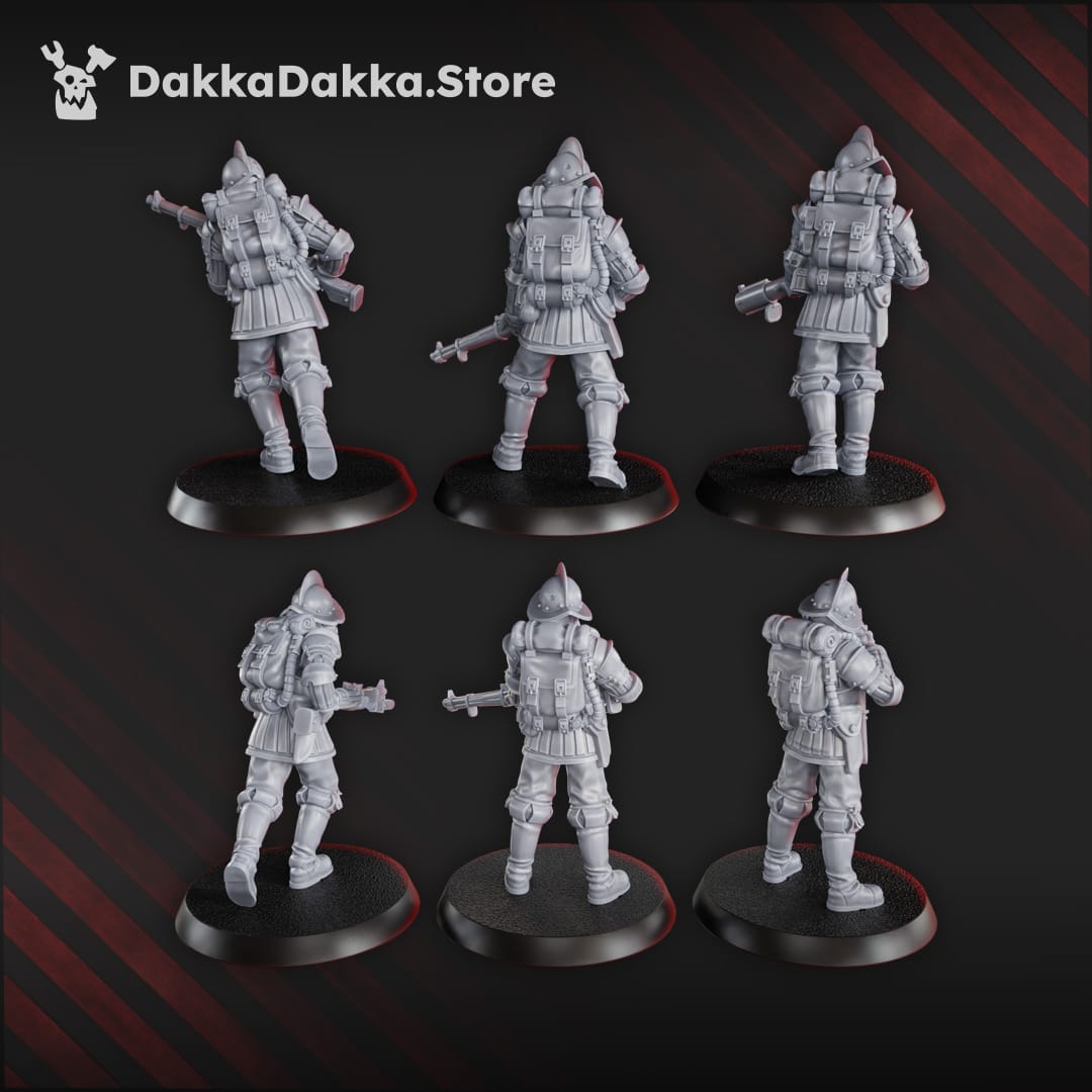 Tabletop Terrain Miniature Cortez's Conquistadors x6