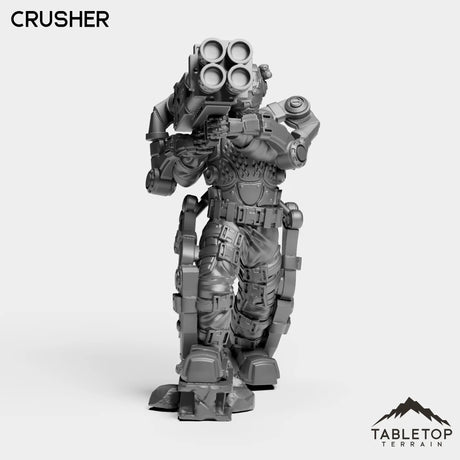 Tabletop Terrain Miniature Crusher - Endoskeleton Soldiers