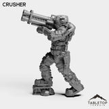 Tabletop Terrain Miniature Crusher - Endoskeleton Soldiers