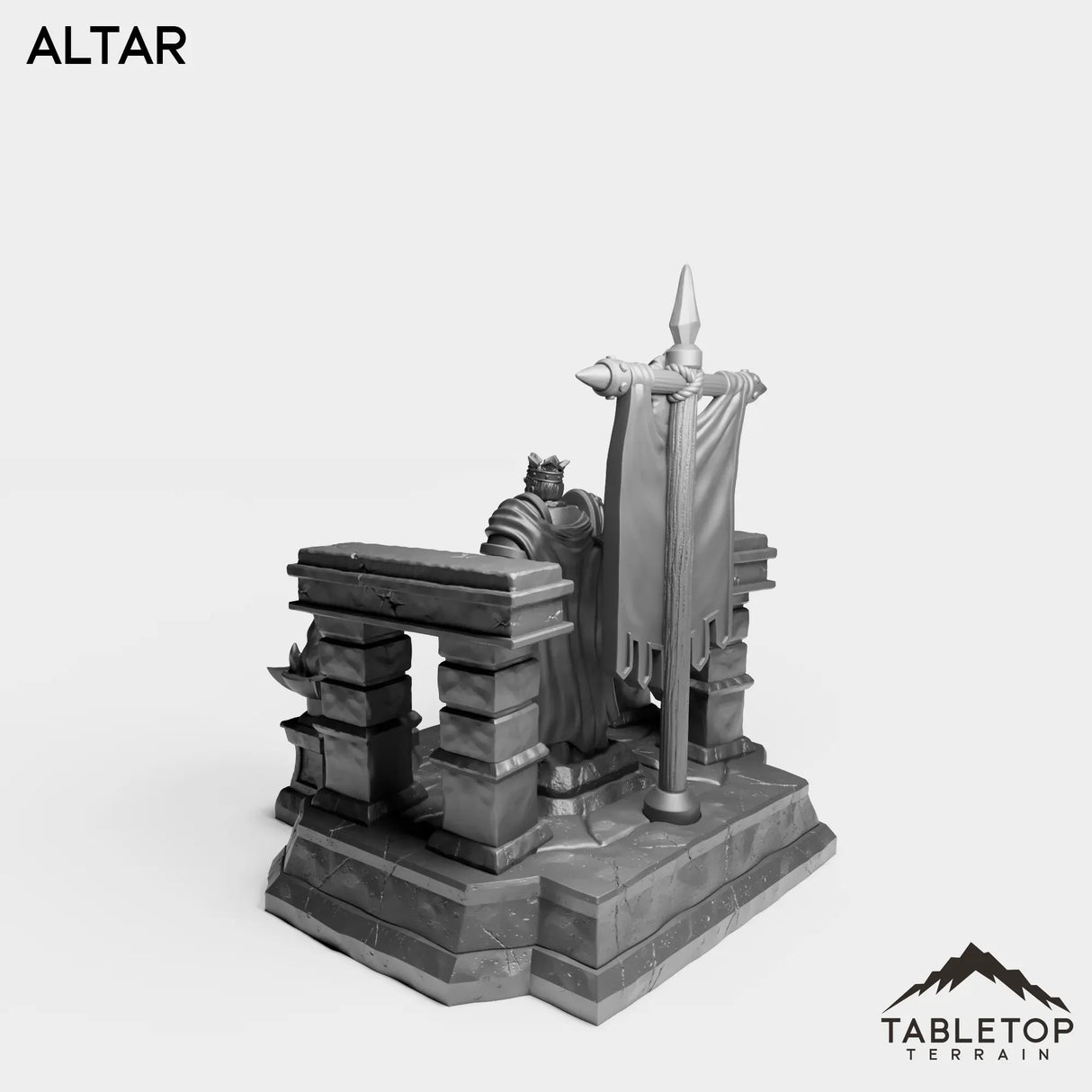 Tabletop Terrain Miniature Culled Knights Altar
