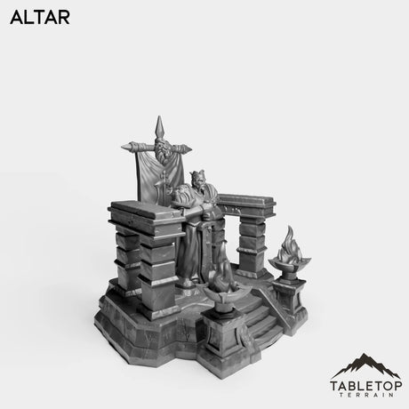 Tabletop Terrain Miniature Culled Knights Altar