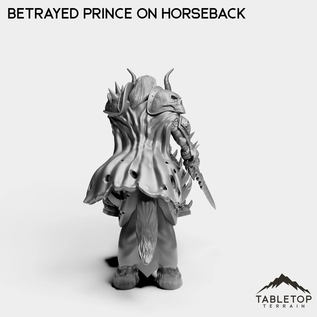 Tabletop Terrain Miniature Culled Knights Betrayed Prince on Horseback